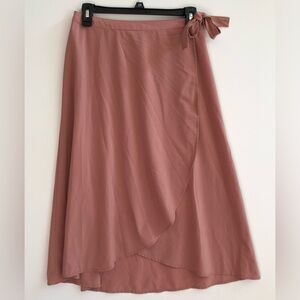 Athleta Women’s Small Grace Wrap Skirt Palermo Pink Lightweight Side Tie Travel